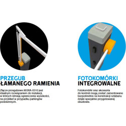 Szlaban CAME LS4 z ramieniem 803XA-0050 do 4m