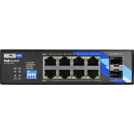 Switch PoE BCS BASIC BCS-B-ISP08G-2SFP