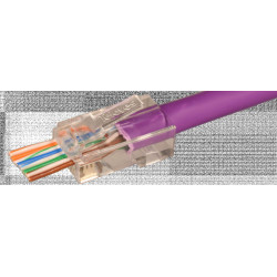 Złącze RJ45 męskie pass through UTP Kat 6 ref. 209906