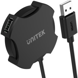 Unitek Y-2178 hub 4x USB 2.0 micro czarny