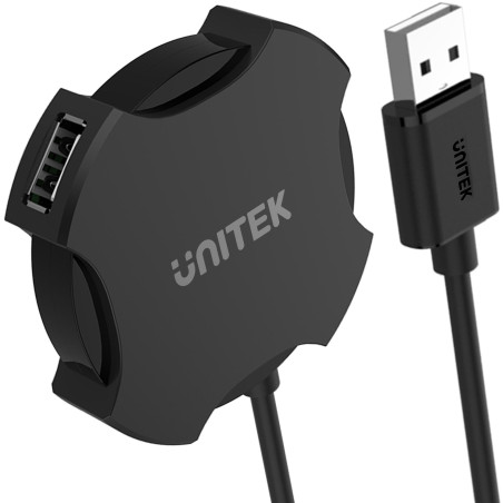 Unitek Y-2178 hub 4x USB 2.0 micro czarny
