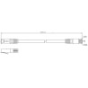 PATCHCORD KAT6 FTP 10M SZARY