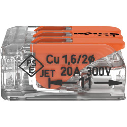 Szybkozłączka uniwersalna LINKA/DRUT 3x 0,2-4mm2 WAGO 221-413 (1szt.)