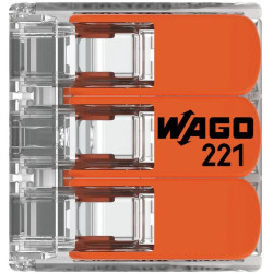 Szybkozłączka uniwersalna LINKA/DRUT 3x 0,2-4mm2 WAGO 221-413 (1szt.)