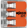 Szybkozłączka uniwersalna LINKA/DRUT 3x 0,2-4mm2 WAGO 221-413 (1szt.)