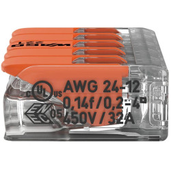 Szybkozłączka uniwersalna LINKA/DRUT 5x 0,2-4mm2 WAGO 221-415 (1szt.)