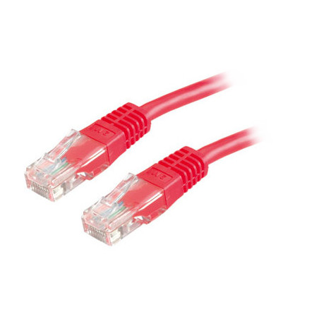 PATCHCORD U/UTP KAT.5E 1 m CZERWONY