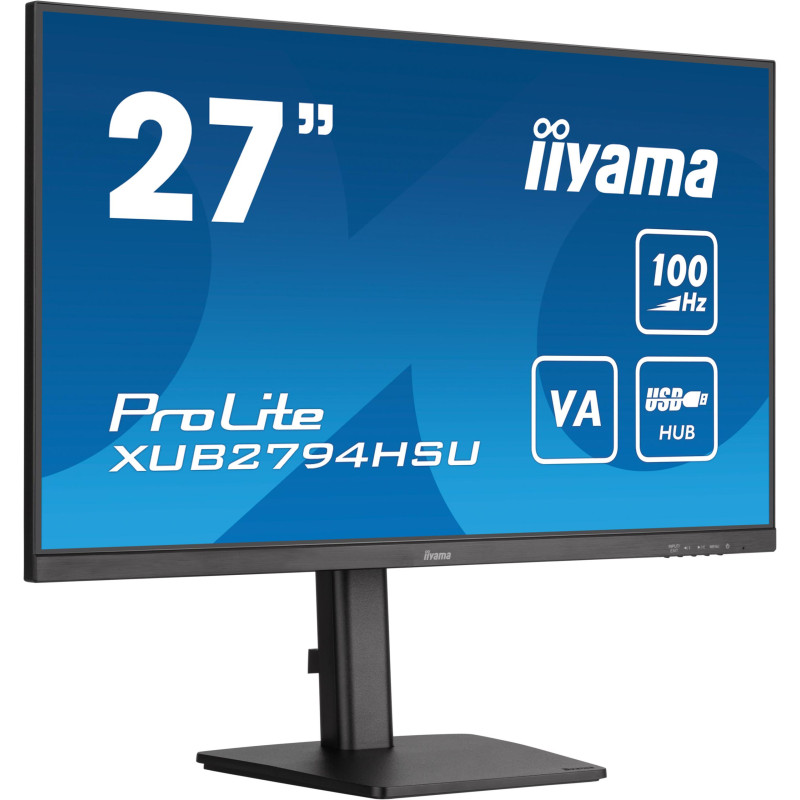 Monitor LED IIYAMA XUB2794HSU-B6 27 cali VA 100Hz 1ms HAS Pivot