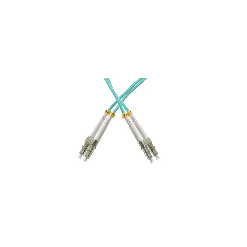 PATCHCORD ŚWIATŁOWODOWY MM 1M DUPLEX 50/125um OM3, LC/UPC-LC/UPC