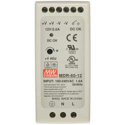 ZASILACZ NA SZYNĘ DIN MDR-60-12