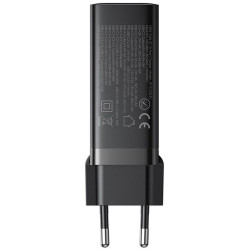 Ładowarka sieciowa Joyroom GaN Ultra JR-TCG05EU 140W PD 3.0 QC 3.0 3x USB-C 1x USB-A czarna + kabel