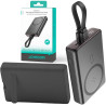 Powerbank Joyroom JR-PBM01 10000mAh 20W 1x USB-C 2x Lightning czarny + kabel