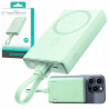 Powerbank Joyroom JR-PBM01 10000mAh 20W 1x USB-C 2x Lightning zielony + kabel