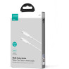 Kabel USB-C / USB-C Joyroom SA34-CC3 100cm 60W 5A PD w oplocie biały