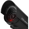Atrapa kamery tubowej czarna LED AT-1B-B