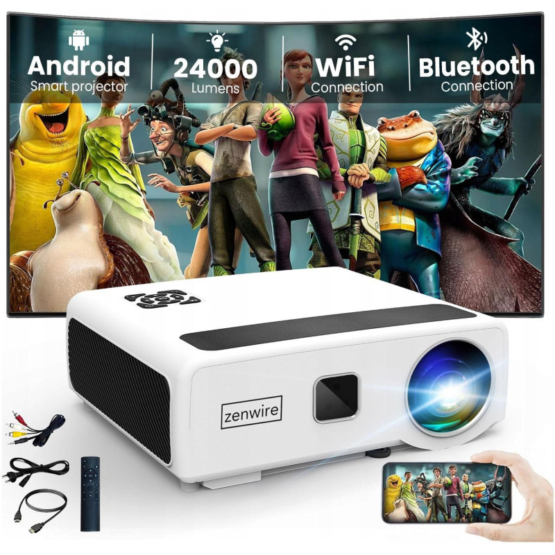 Projektor Zenwire e660h Android 9.0 Full HD 24000lm