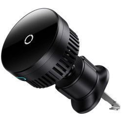 UCHWYT SAMOCHODOWY ŁADOWARKA INDUKCYJNA Baseus MagPro C40164100121-00 Qi 15W MagSafe NA KRATKĘ CZARNY