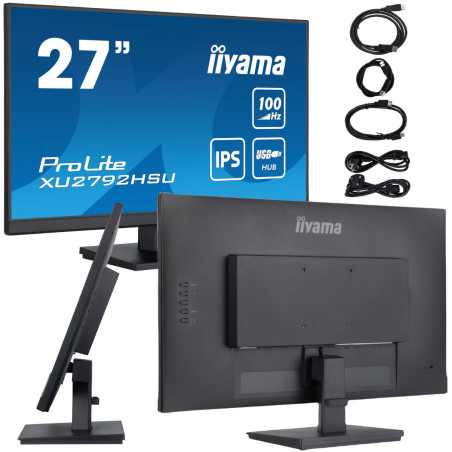 Monitor LED IIYAMA XU2792HSU-B6 27 cali Ultra Slim IPS USB + gwarancja 24/7