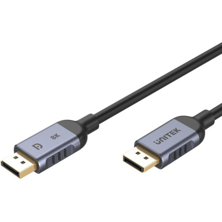 Kabel DisplayPort Unitek 1.4 8k 60hz, 4k 240hz, HD, 1m