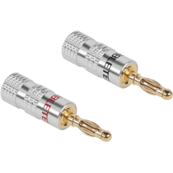 Wtyk głośnikowy banan skręcany HQ audio Cabletech
