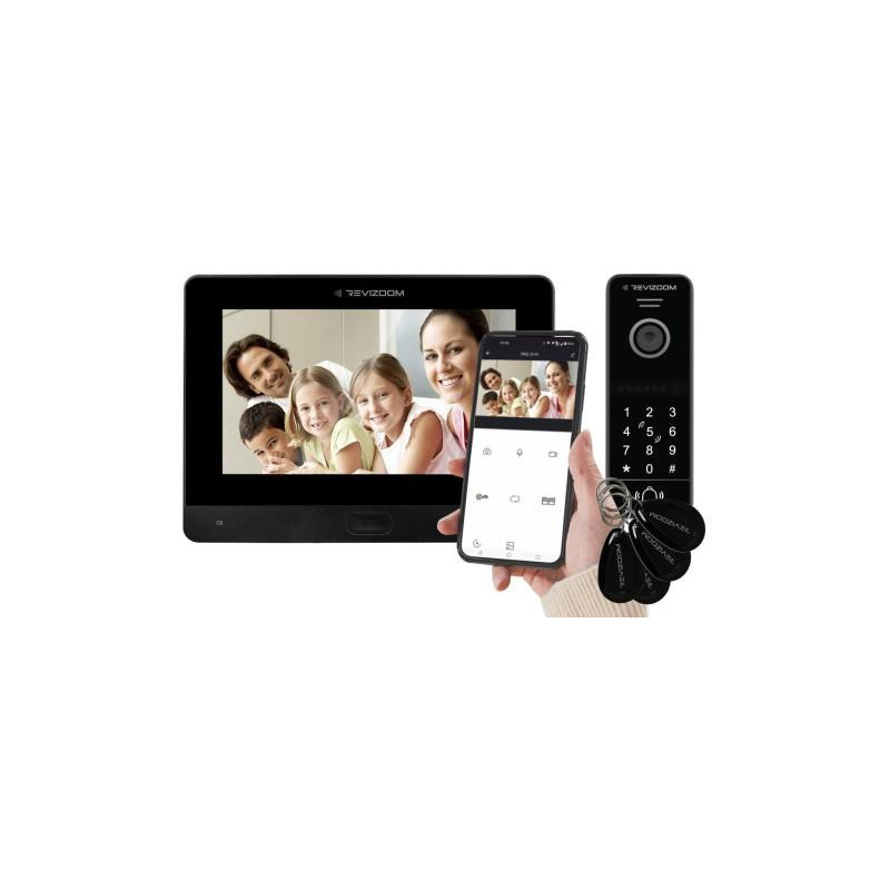 Wideodomofon REVIZOOM RM-T471HD BLACK/RC-411HD-CK