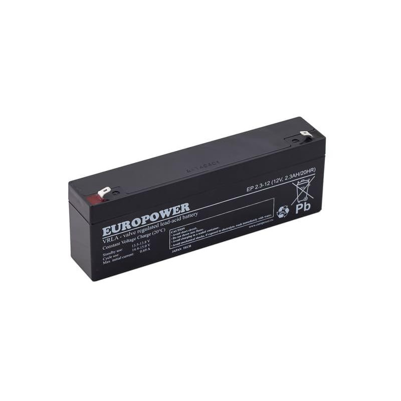 Akumulator AGM EUROPOWER serii EP 12V 2.3Ah (Żywotność 6-9 lat)