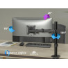 Uchwyt biurkowy przegubowy na 1 monitor Spacetronik SPA-112