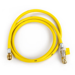 Wąż serwisowy z zaworem odcinającym REFCO CA-CL-60-Y (150 cm / 1/4" x 1/4")