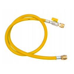 Wąż serwisowy z zaworem odcinającym REFCO CA-CL-60-Y (150 cm / 1/4" x 1/4")