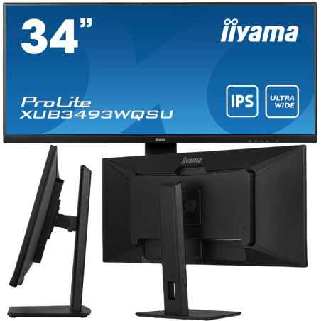 Monitor LED IIYAMA XUB3493WQSU-B5 34 cale Ultra Wide