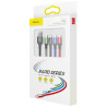 KABEL 4w1 USB-A / Lighting iPhone 2x USB-C micro-USB Baseus Cafule CA1T4-B01 1.2m 3.5A W OPLOCIE