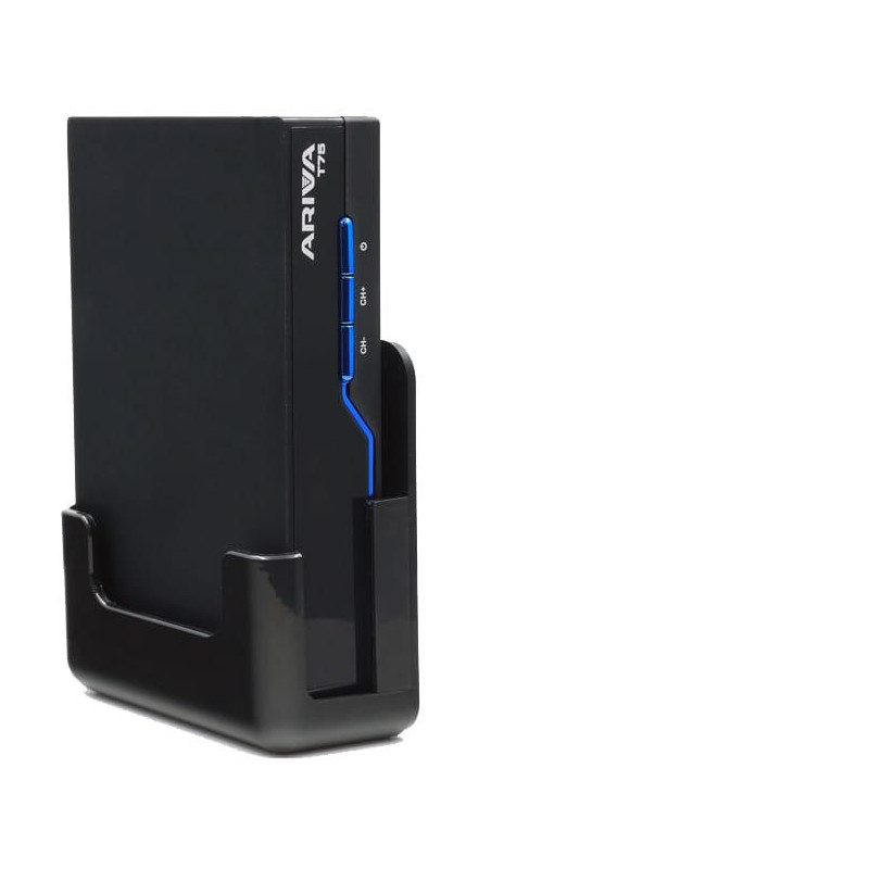 Zestaw Tuner DVB-T2 Ferguson Ariva T75 H.265 HEVC + Uchwyt do tunera