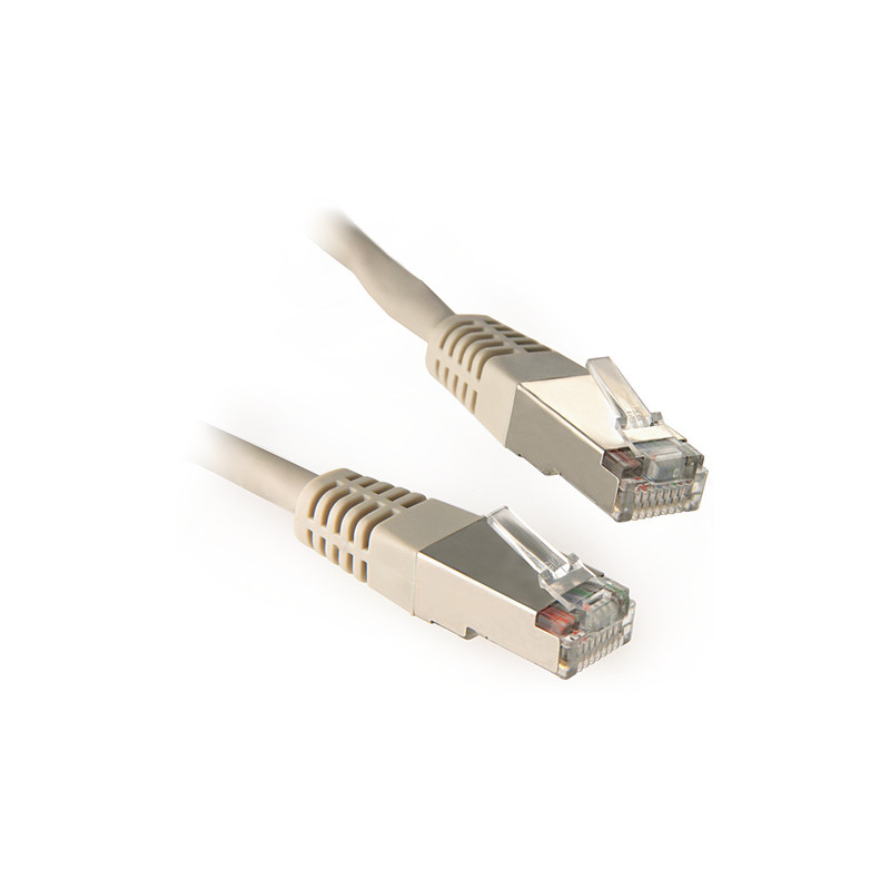 PATCHCORD KAT5E FTP 0,25M SZARY