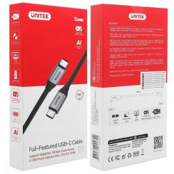Kabel USB Unitek USB-C na USB-C 10Gbps 4K 60Hz 20V/5A