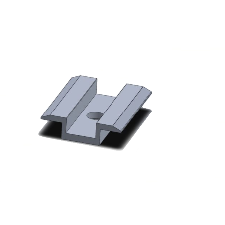 Klema środkowa L50 srebrna CORAB XPF_KL014