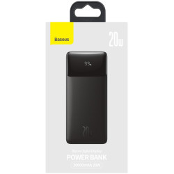 Powerbank Baseus Bipow Digital Display PPBD050501 20000mAh 20W PD QC 3.0 2x USB-A 1x USB-C + KABEL