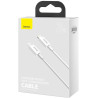 KABEL USB-C / Lightning iPhone Baseus Superior CATLYS-A02 1m 20W PD Quick Charging BIAŁY PREMIUM