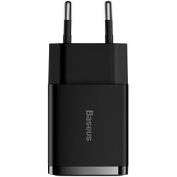 ŁADOWARKA SIECIOWA Baseus Compact Charger CCXJ010201 10.5W 2x USB-A CZARNA