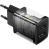 ŁADOWARKA SIECIOWA Baseus Compact Charger CCXJ010201 10.5W 2x USB-A CZARNA