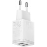 ŁADOWARKA SIECIOWA Baseus Compact Charger CCXJ010202 10.5W 2x USB-A BIAŁA