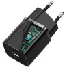 ŁADOWARKA SIECIOWA Baseus Super Si Quick Charger 1C CCSUP-J01 30W 1x USB-C PD 3.0 QC 3.0 CZARNA