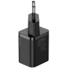 ŁADOWARKA SIECIOWA Baseus Super Si Quick Charger 1C CCSUP-J01 30W 1x USB-C PD 3.0 QC 3.0 CZARNA