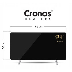 Panel grzewczy IR CRONOS Synthelith GLASS CRG-480TWP Black