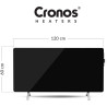 Panel grzewczy IR CRONOS Synthelith GLASS CRG-720TWP Black