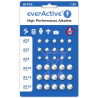 Zestaw 30 baterii 1,5V 10x AG3 / LR41 5x AG4 / LR626 5x AG10 / LR1130 10x AG13 / LR1154 everActive