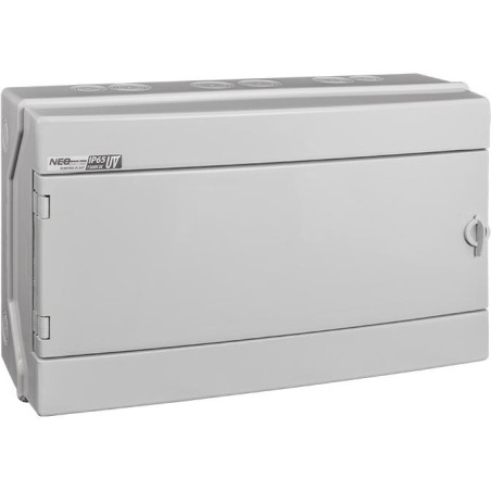 Rozdzielnica hermetyczna modułowa (500V AC, 1500V DC) 1x18 natynkowa (N+PE) IP65 RH-18/UV