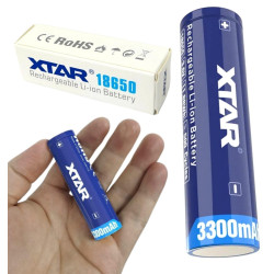 Akumulator 18650 Li-Ion 3,6V Xtar 3300mAh (1 szt.) z zabezpieczeniem