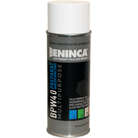 CHEMIA: Preparat wielofunkcyjny Beninca BPW40 400ml do bram/automatyki/napędów