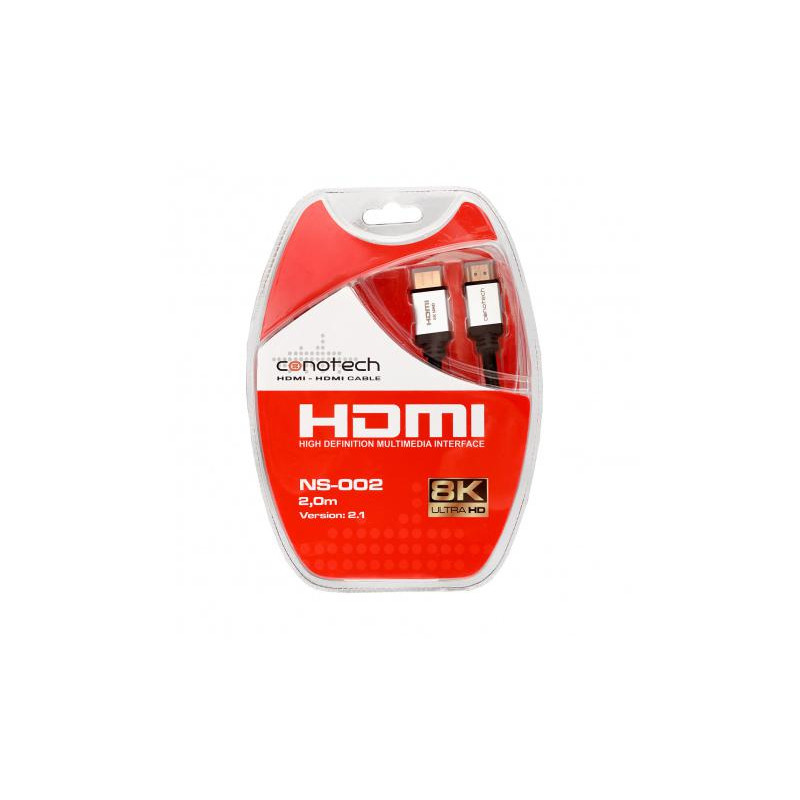KABEL HDMI Conotech NS-002 ver.2.1 ULTRA HIGH SPEED 8K - 2m