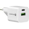 ŁADOWARKA SIECIOWA everActive GaN SC-390Q 30W 1xUSB-C 1xUSB-A PD PPS